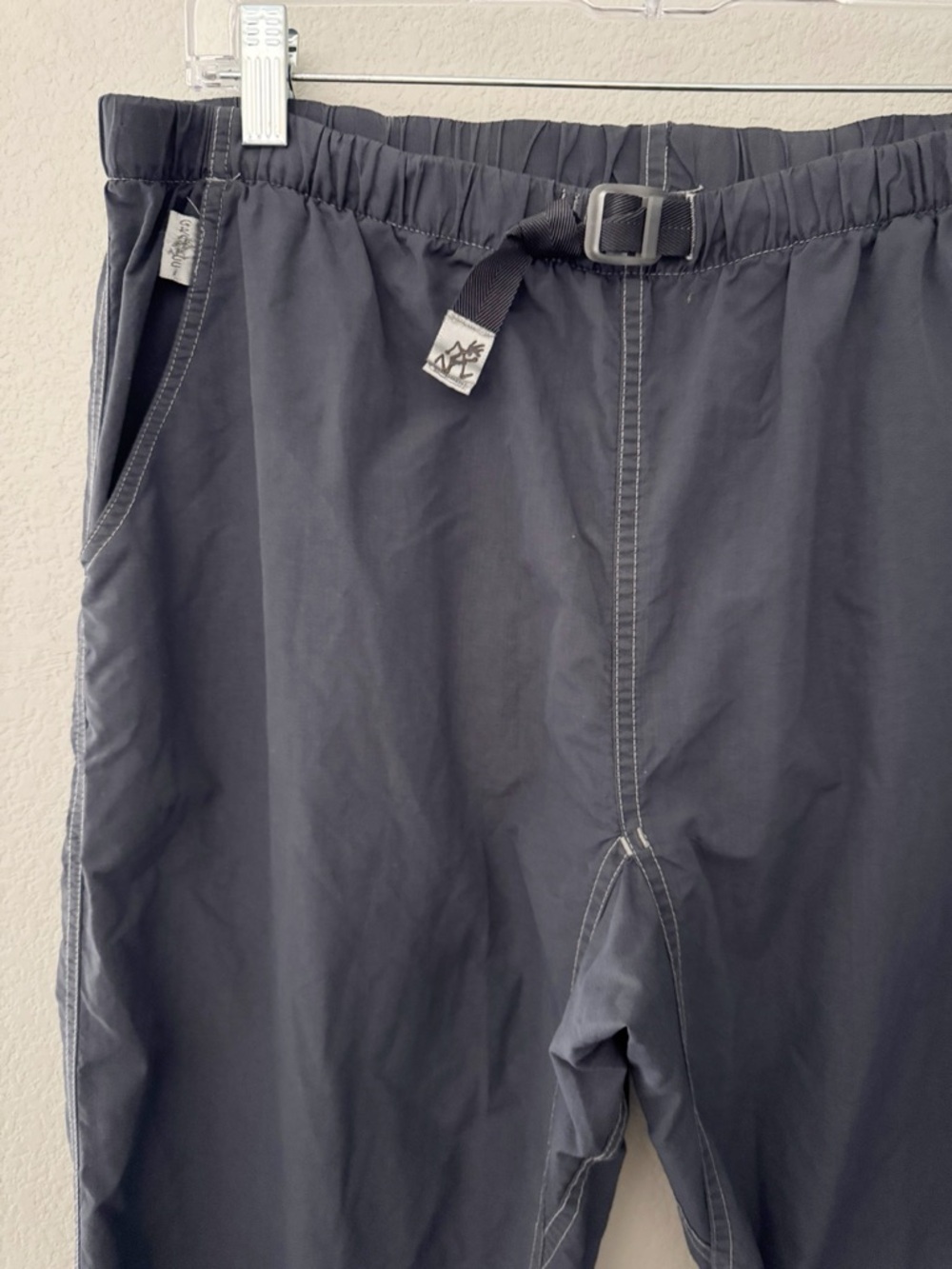 Gramicci Mens Track Pant Large Dark Gray Nylon Athleisure Gorpcore Technical - Picture 6 of 9